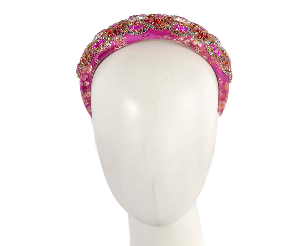 Exclusive fuchsia headband fascinator by Cupids Millinery-0